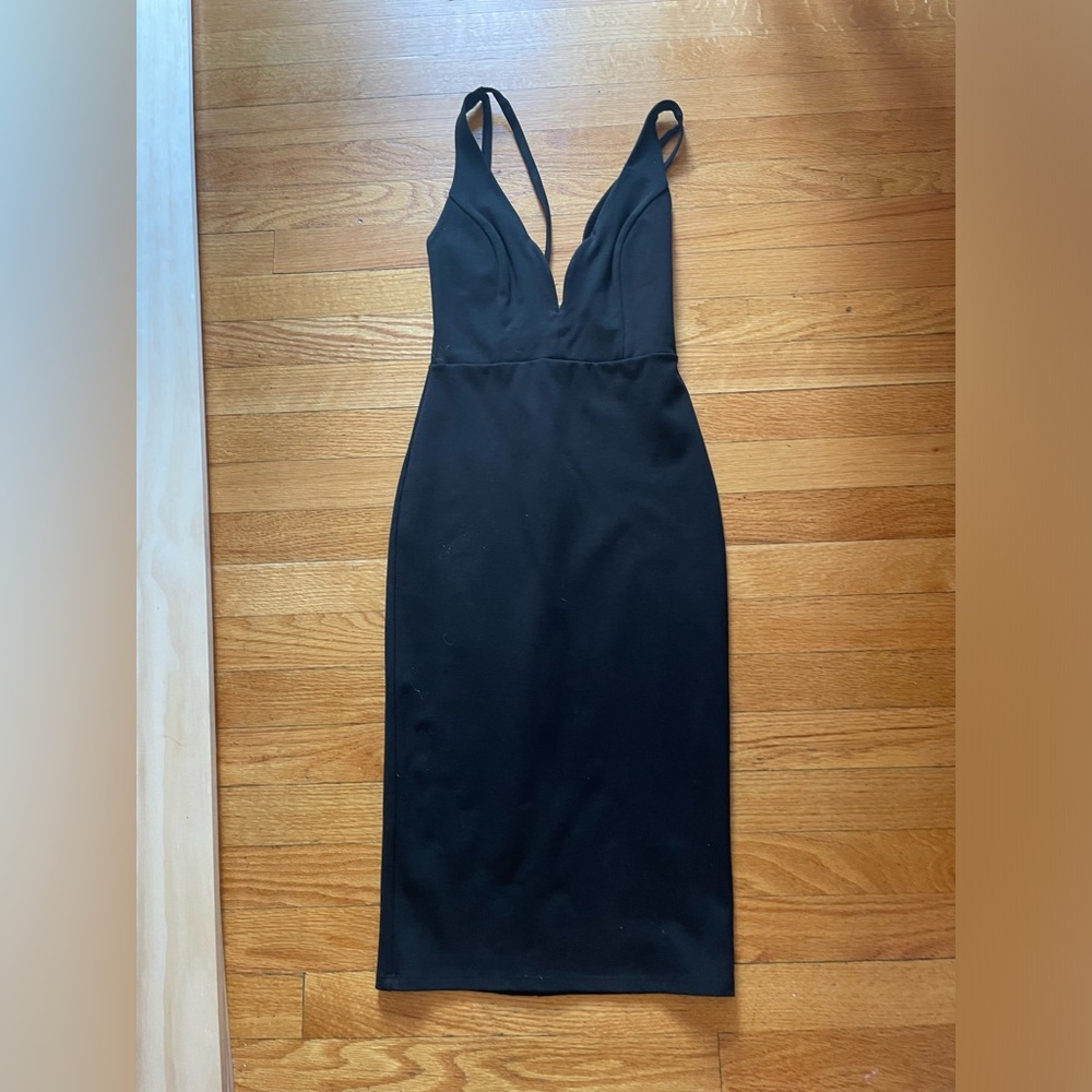 SHEIN Black Backless Dress